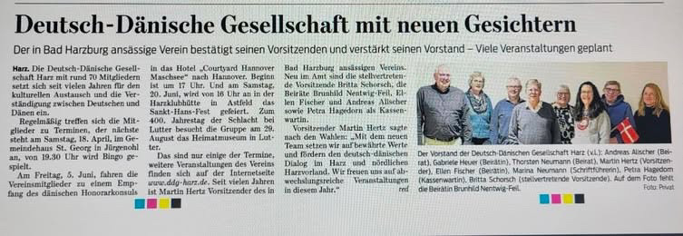 Artikel in der Goslarschen Zeitung