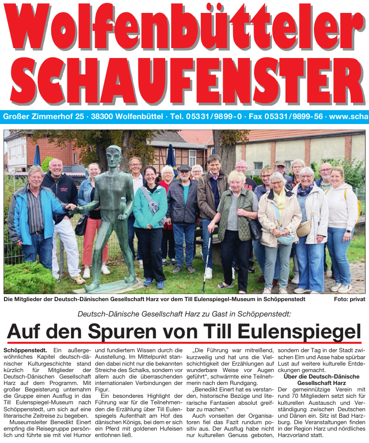 Artikel im Wolfenbütteler Schaufenster